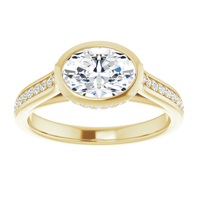 Bezel-Set Engagement Ring