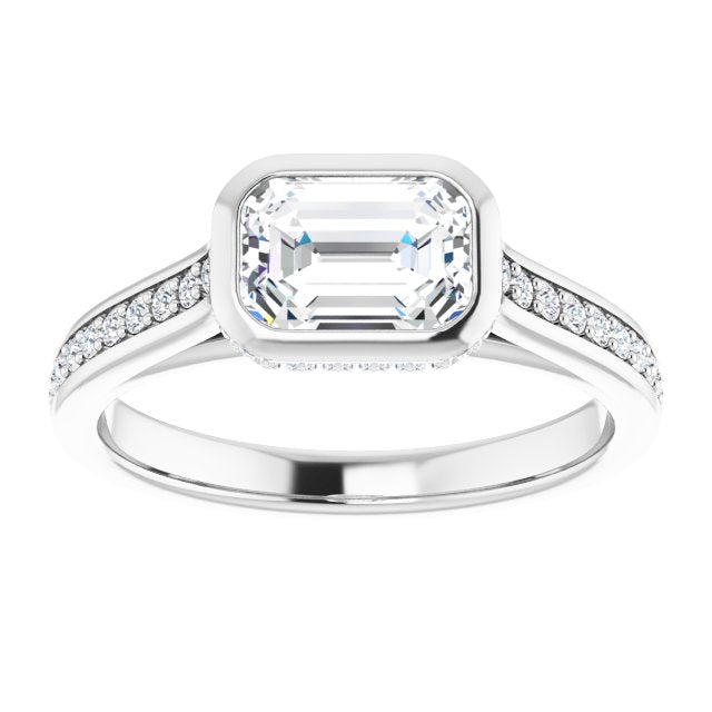 Bezel-Set Engagement Ring