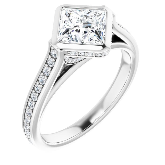 Bezel-Set Engagement Ring