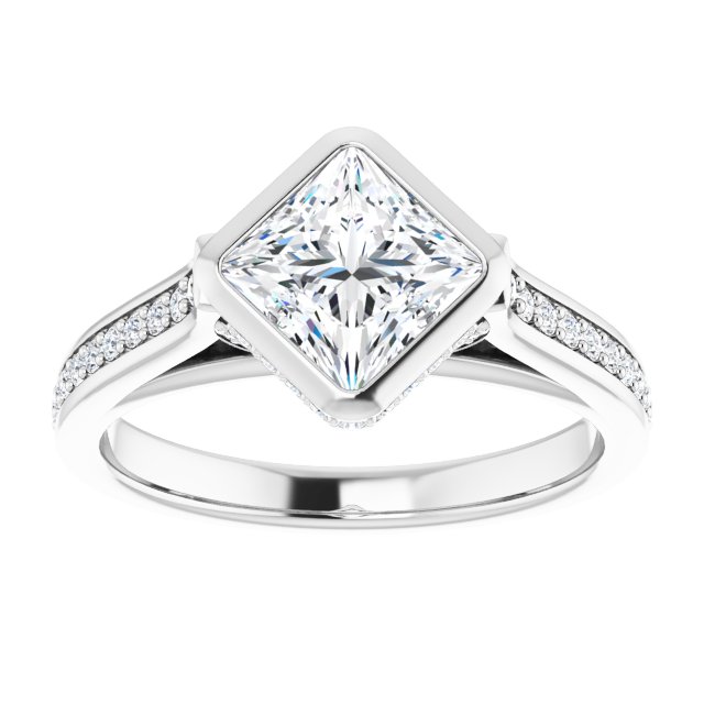Bezel-Set Engagement Ring