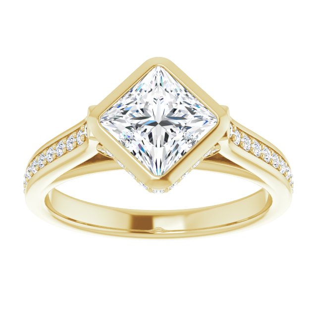 Bezel-Set Engagement Ring