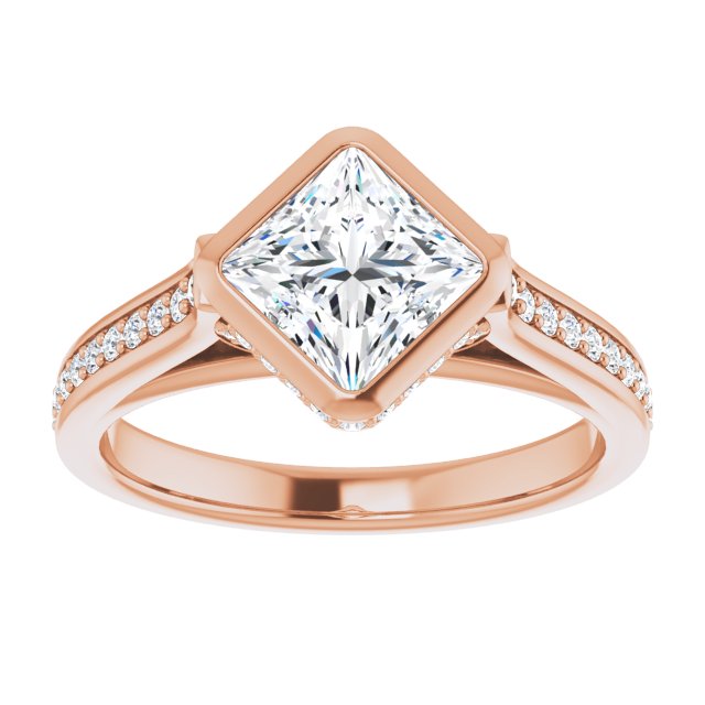 Bezel-Set Engagement Ring