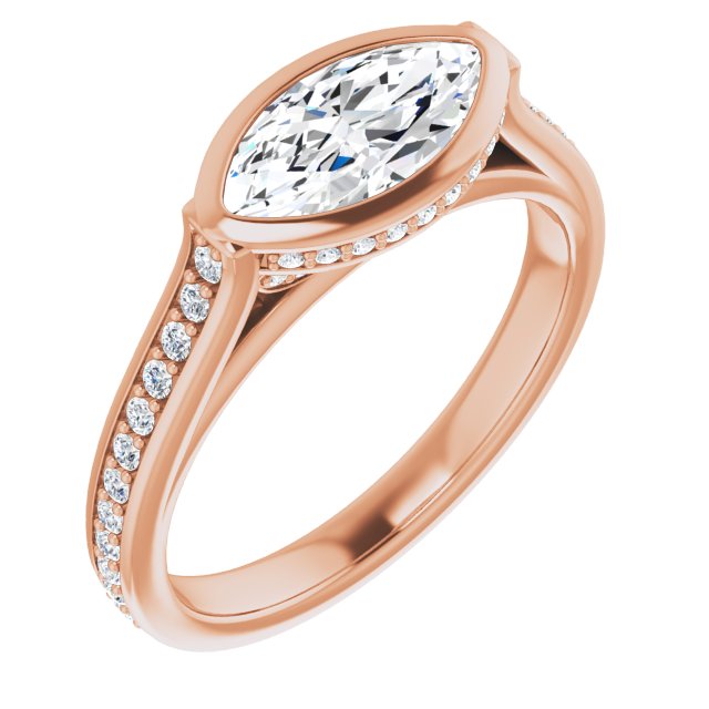 Bezel-Set Engagement Ring