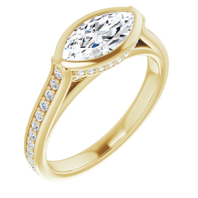 Bezel-Set Engagement Ring