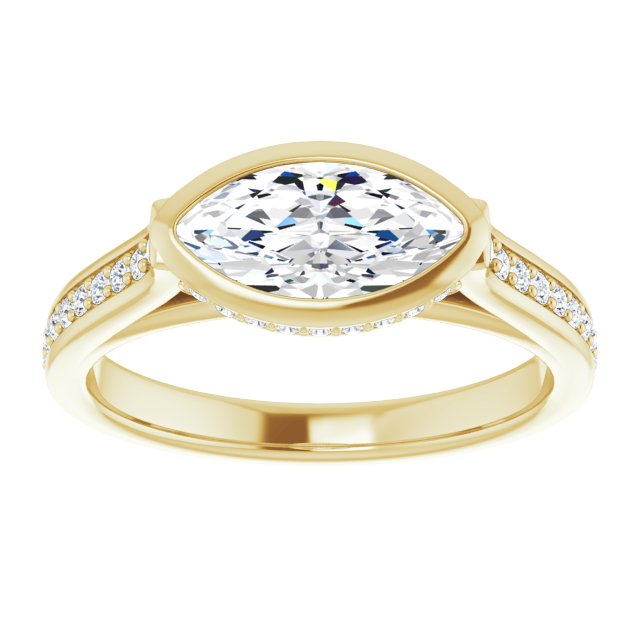Bezel-Set Engagement Ring