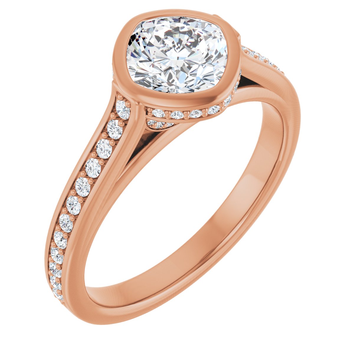 Bezel-Set Engagement Ring