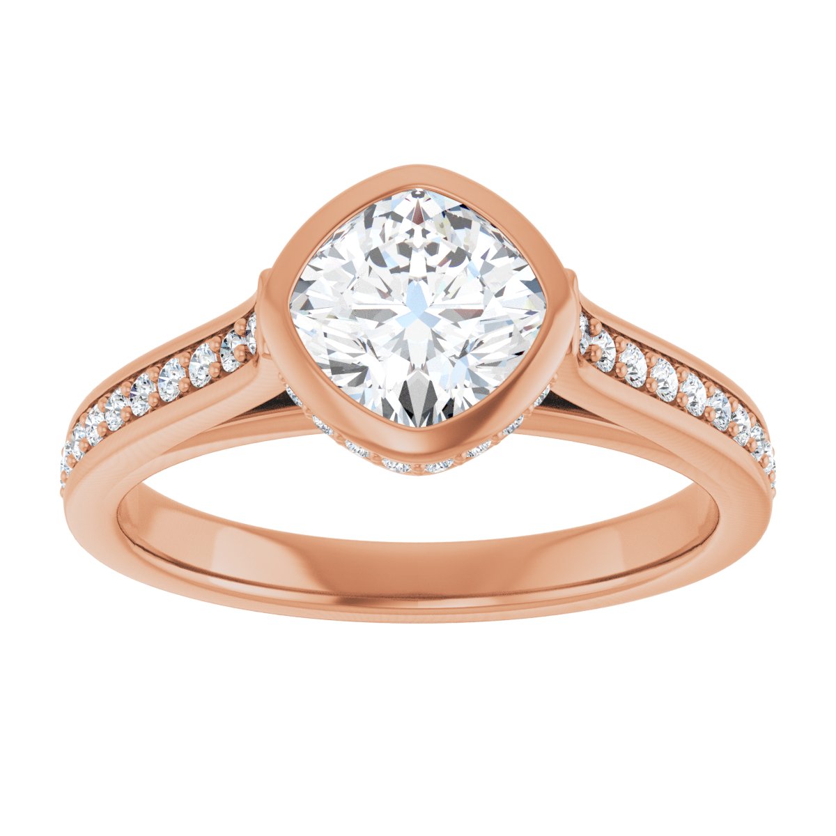 Bezel-Set Engagement Ring