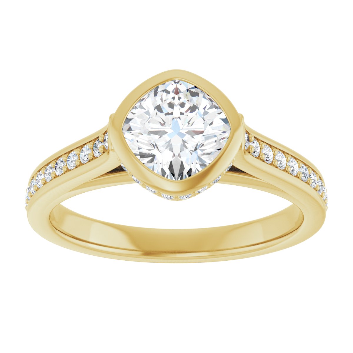 Bezel-Set Engagement Ring