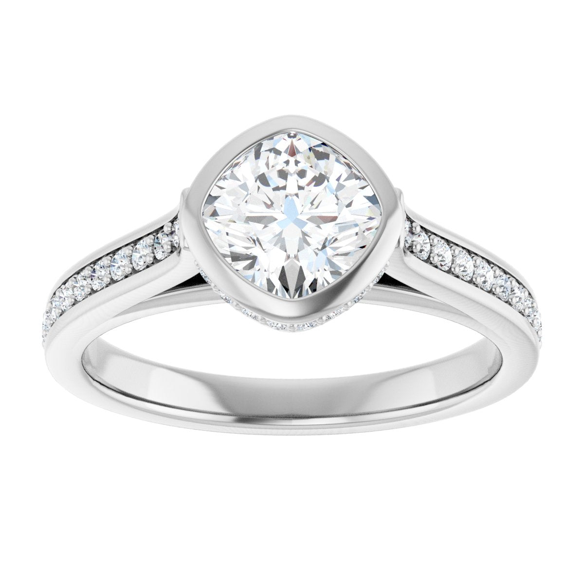 Bezel-Set Engagement Ring