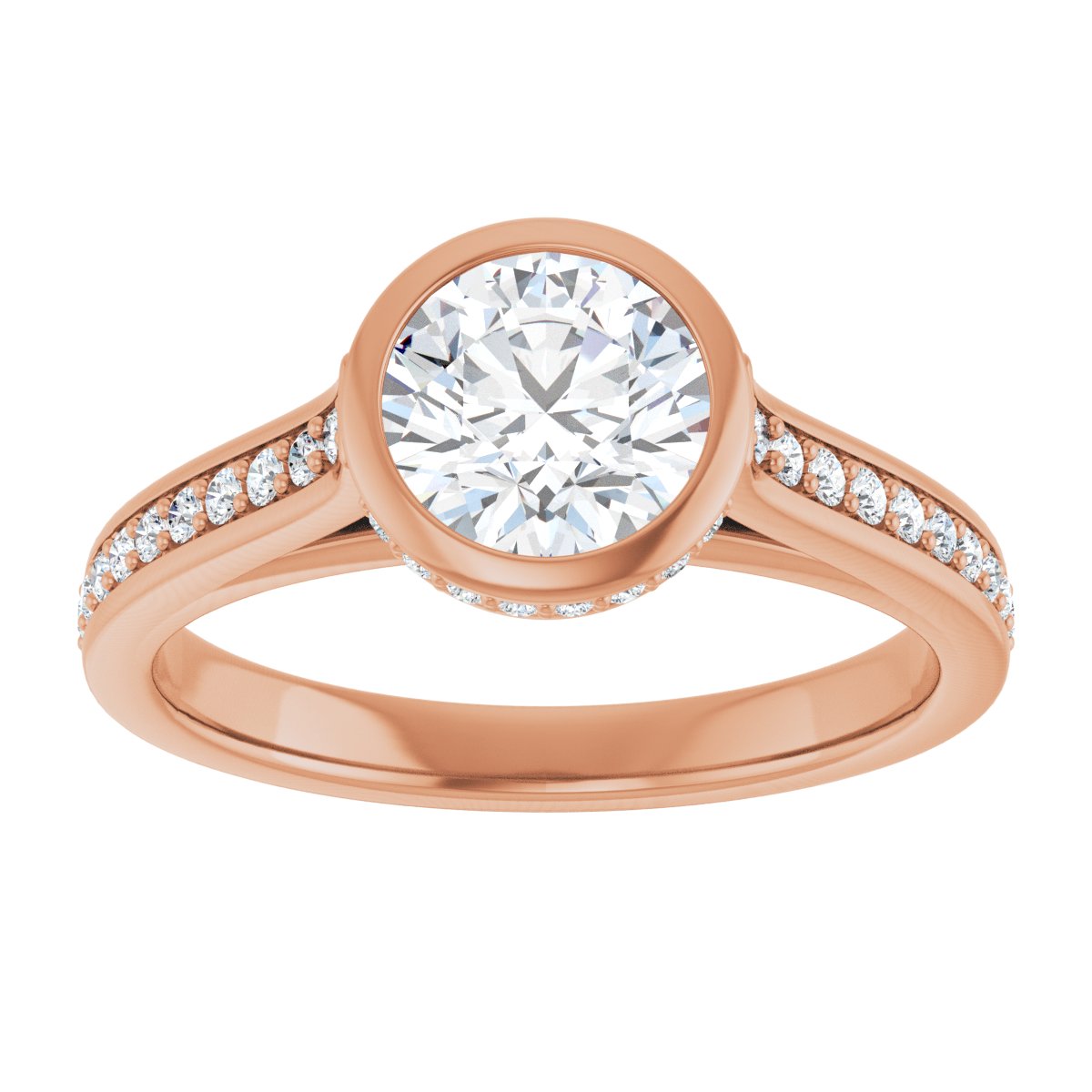 Bezel-Set Engagement Ring