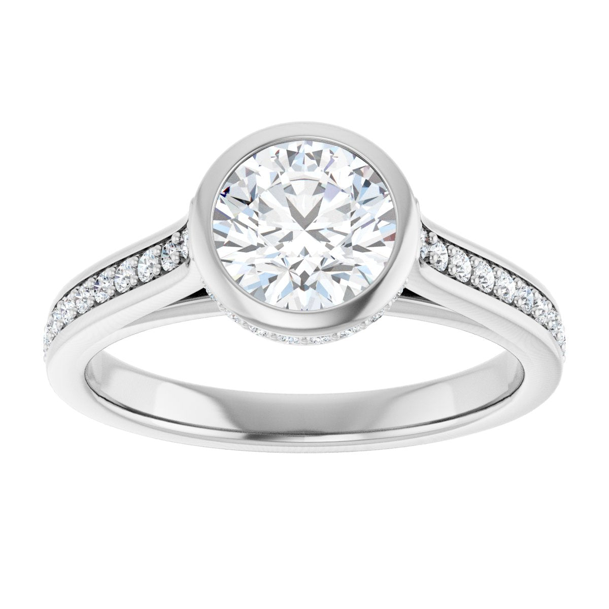 Bezel-Set Engagement Ring