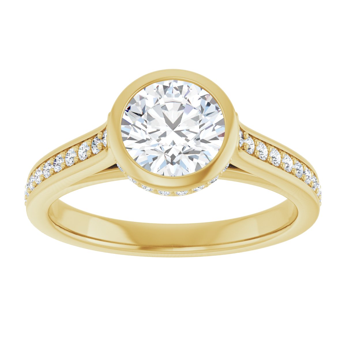 Bezel-Set Engagement Ring