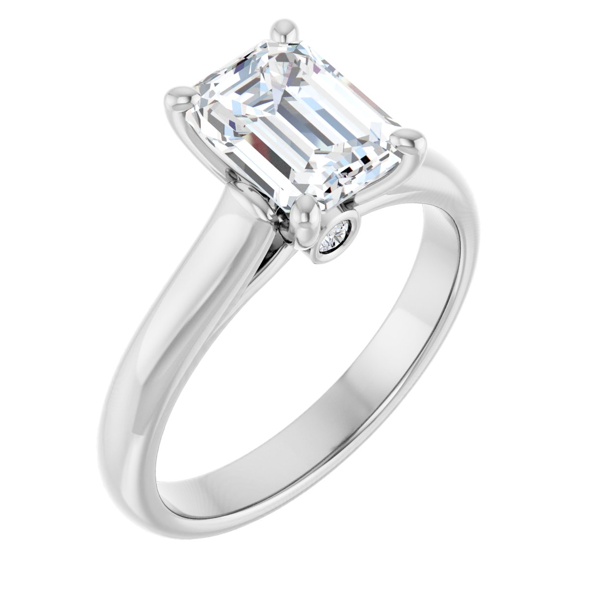 Accented Engagement Ring