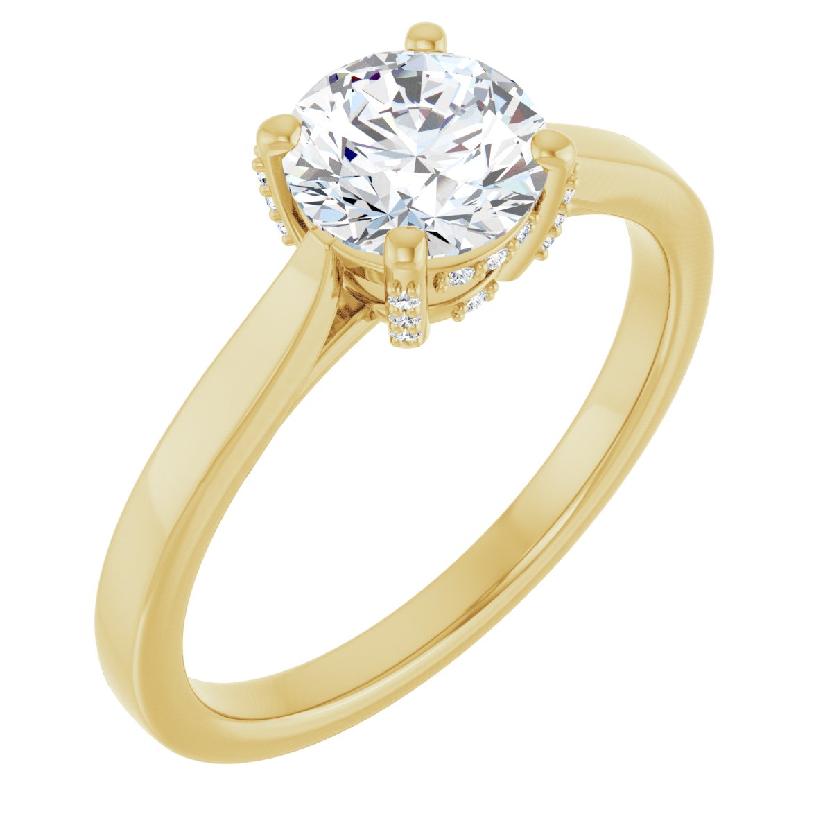 Accented Engagement Ring