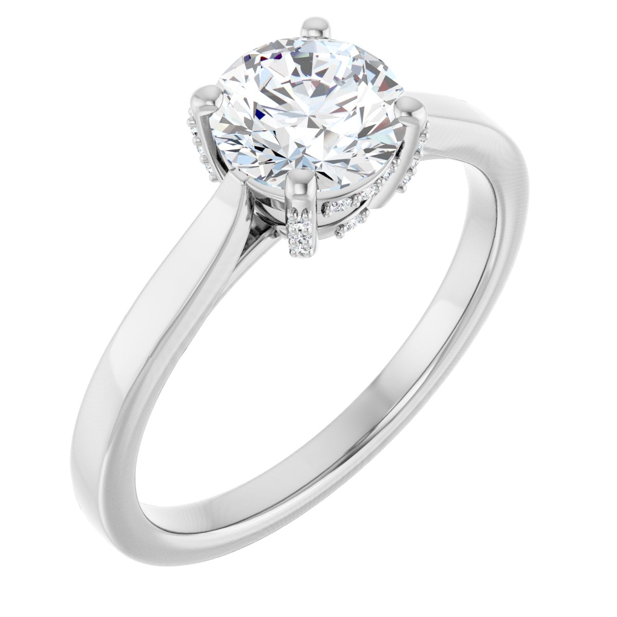 Accented Engagement Ring