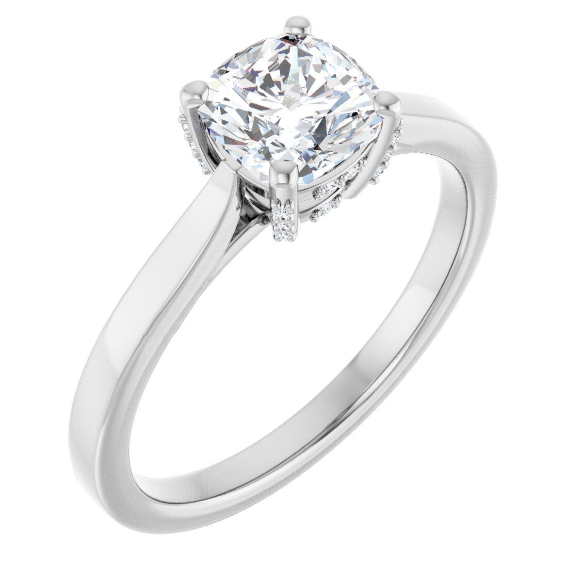 Accented Engagement Ring
