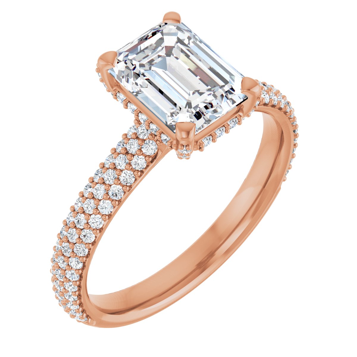Pavé Accented Engagement Ring