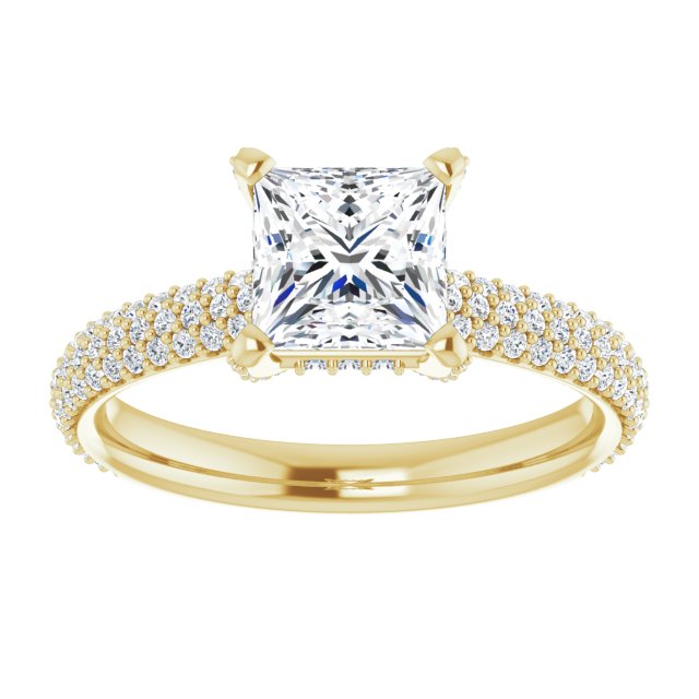 Pavé Accented Engagement Ring