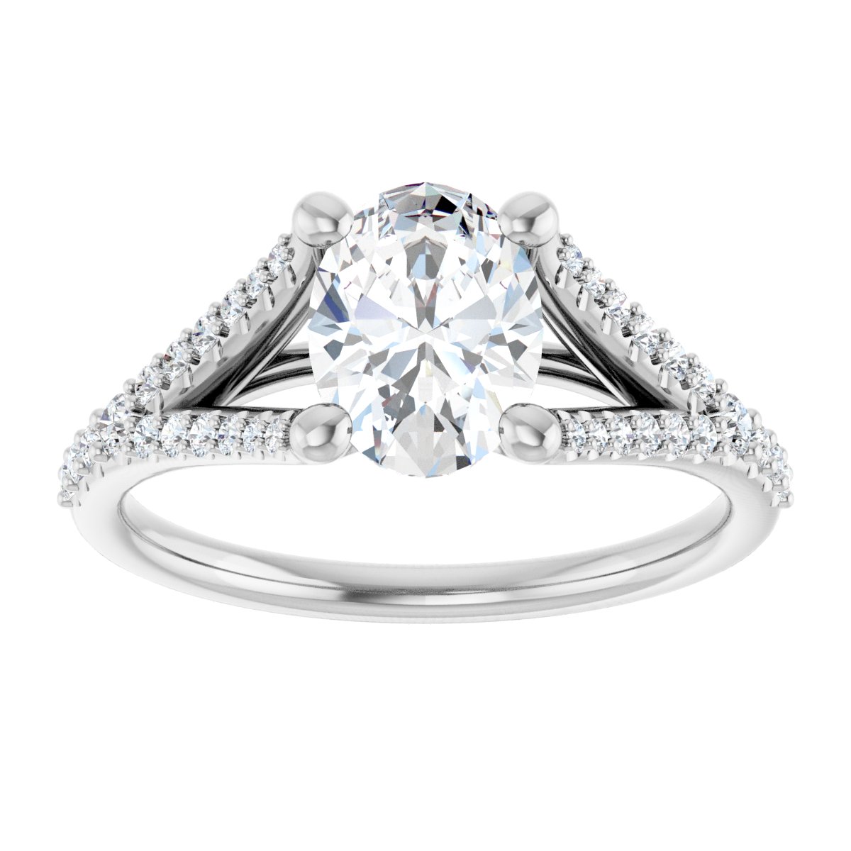 Accented Engagement Ring
