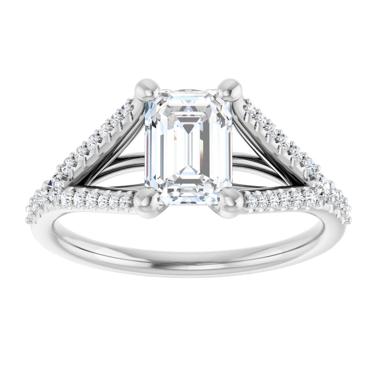 Accented Engagement Ring