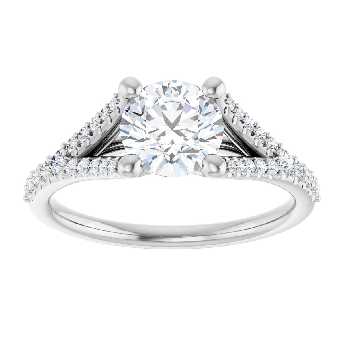 Accented Engagement Ring