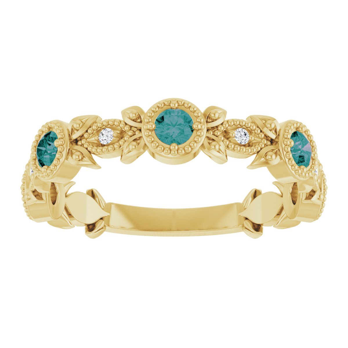 Leaf Ring -  Natural Alexandrite