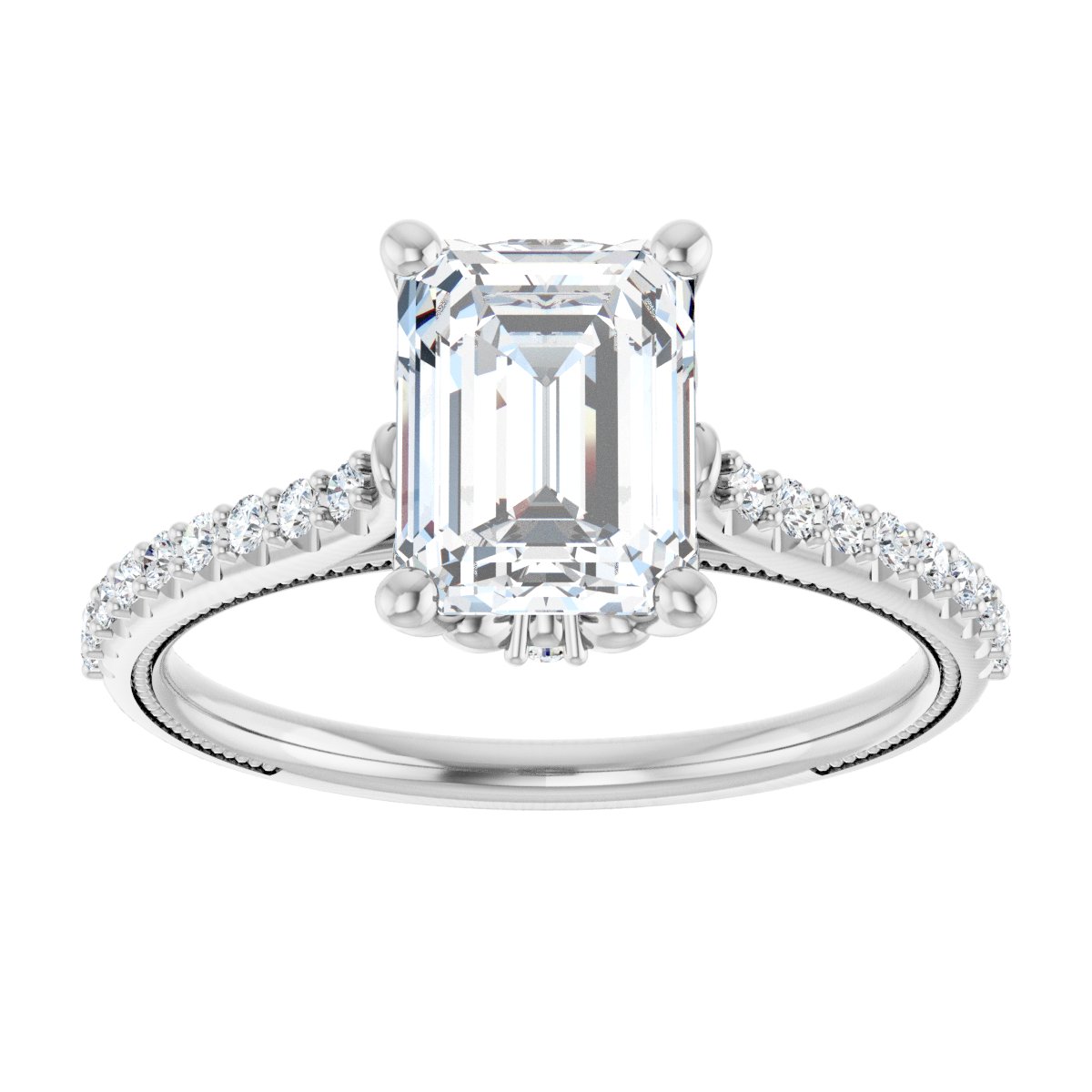 Accented Engagement Ring