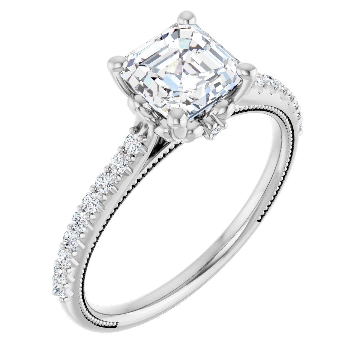 Accented Engagement Ring