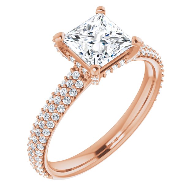 Pavé Accented Engagement Ring