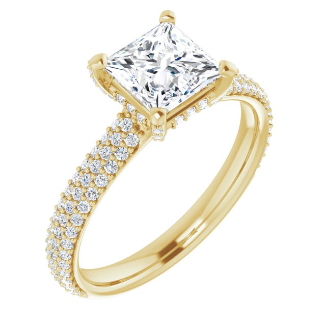 Pavé Accented Engagement Ring