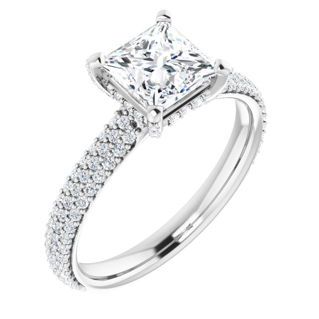 Pavé Accented Engagement Ring