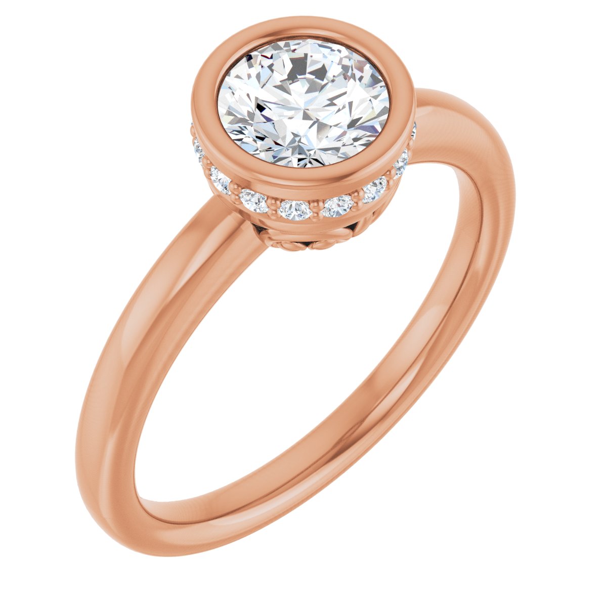 Bezel-Set Engagement Ring
