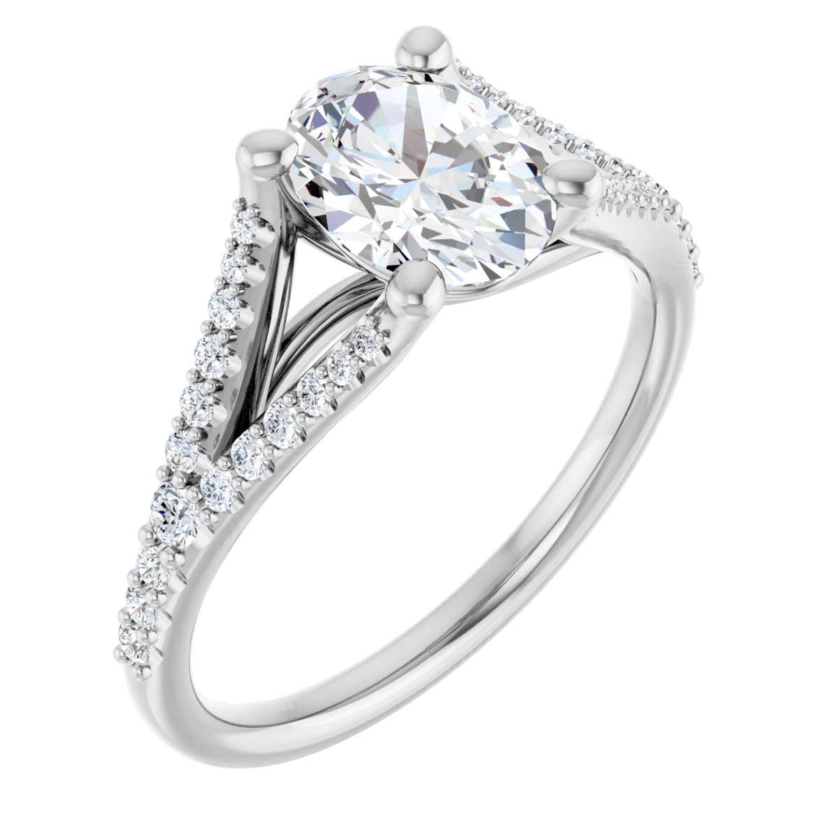 Accented Engagement Ring