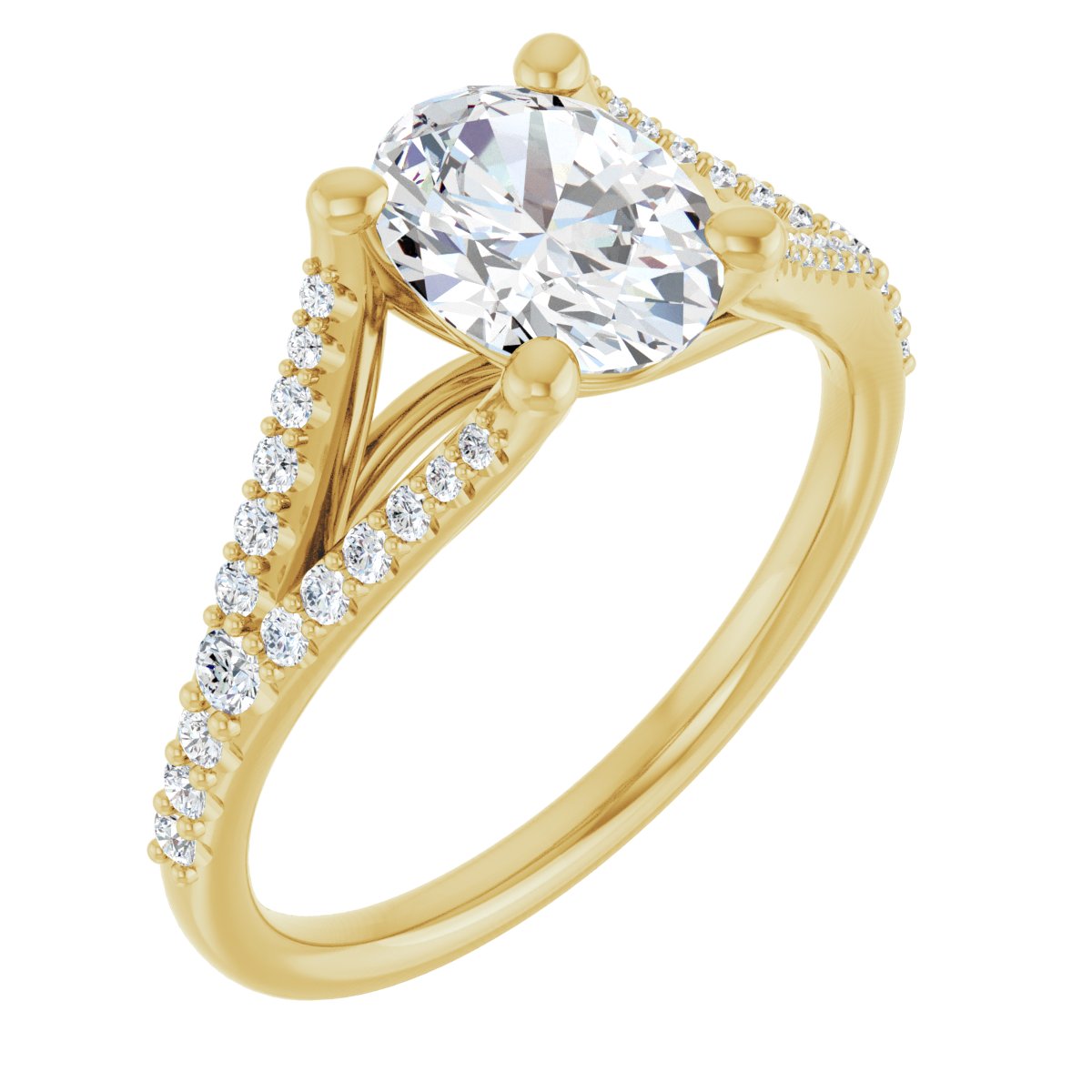 Accented Engagement Ring