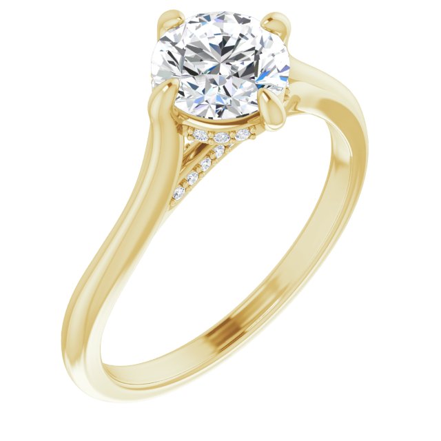 Accented Engagement Ring or Band