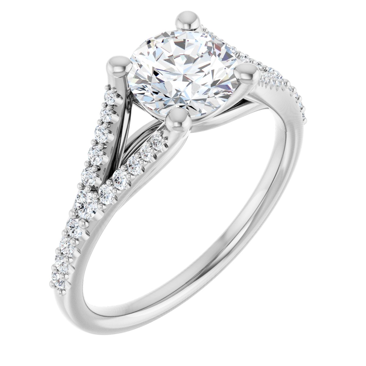 Accented Engagement Ring