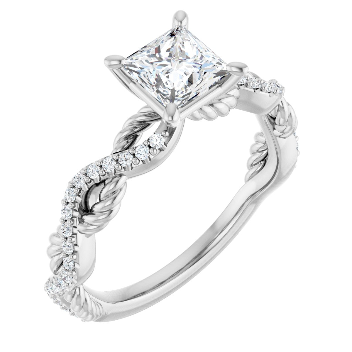 Accented Engagement Ring