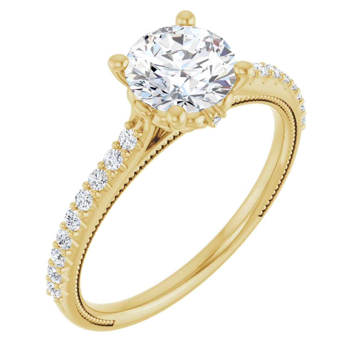 Accented Engagement Ring