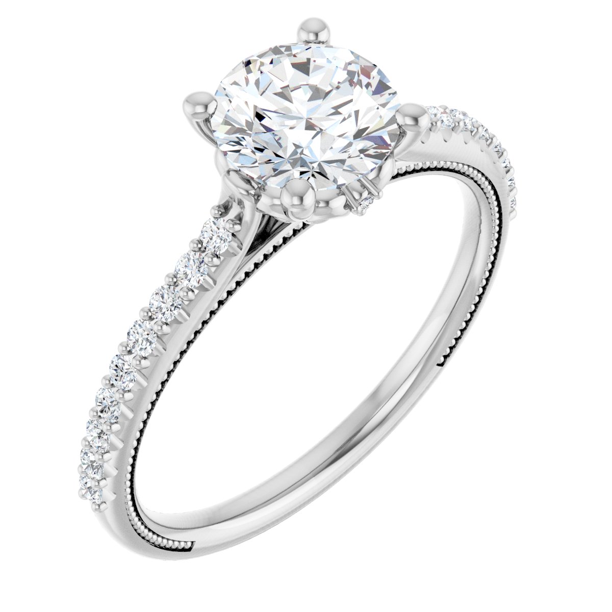 Accented Engagement Ring