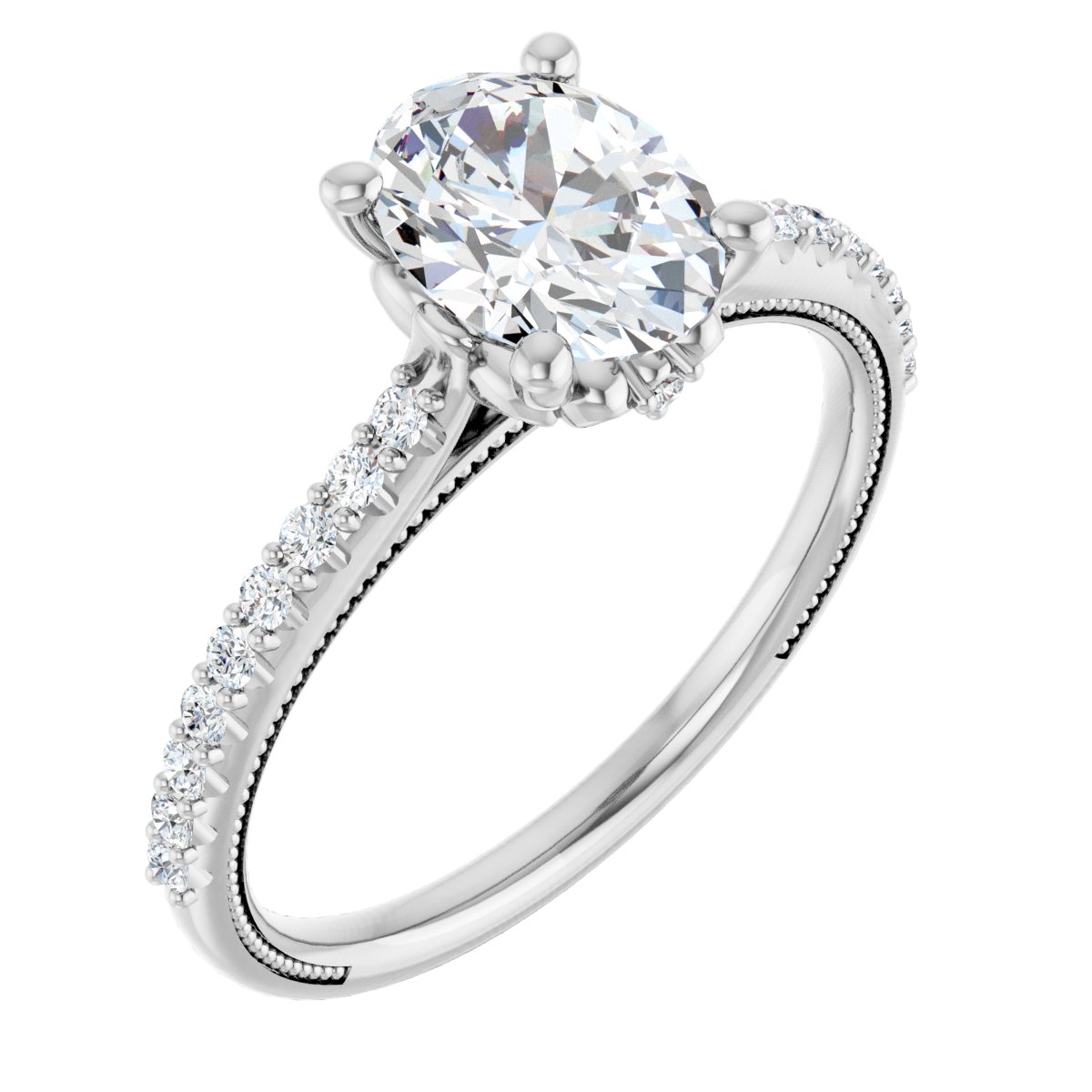 Accented Engagement Ring