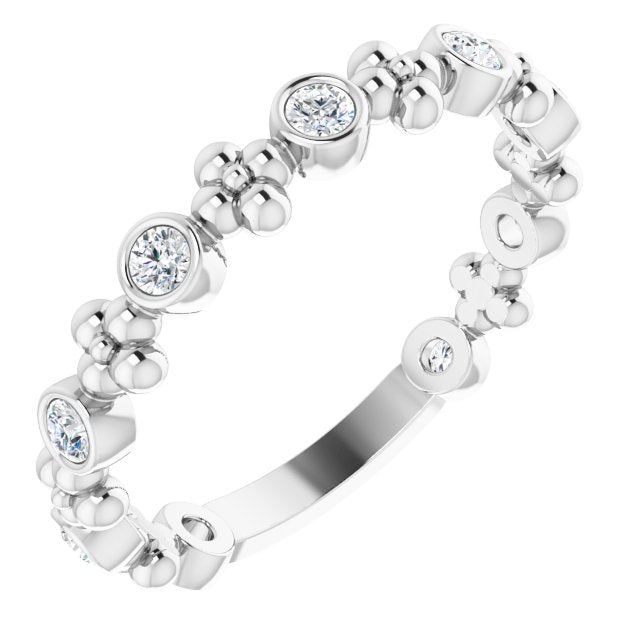 Stackable Ring -  Natural Diamond