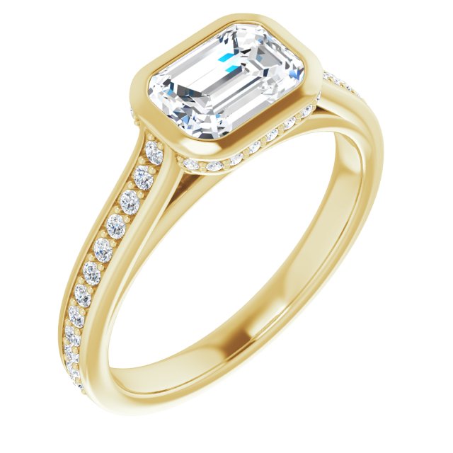 Bezel-Set Engagement Ring