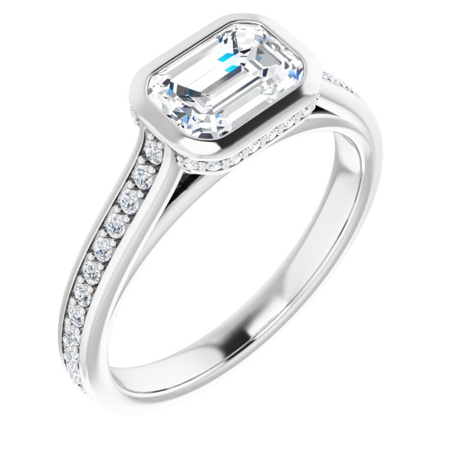 Bezel-Set Engagement Ring