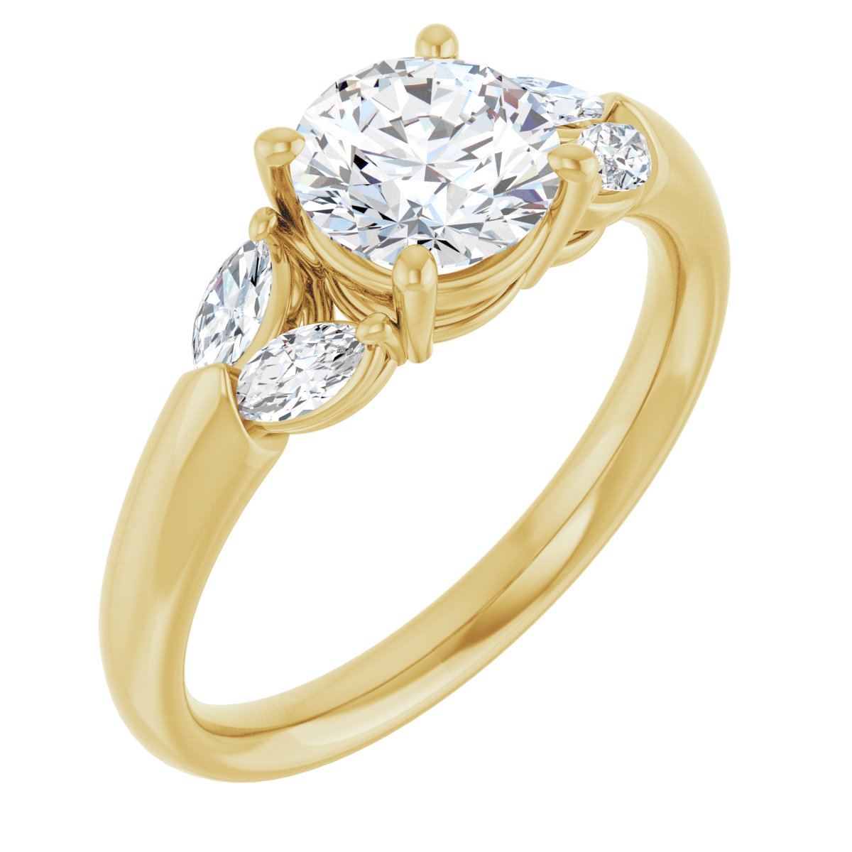 Accented Engagement Ring