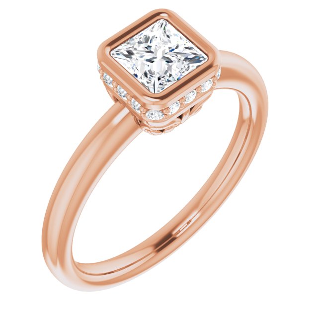 Bezel-Set Engagement Ring