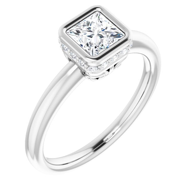 Bezel-Set Engagement Ring
