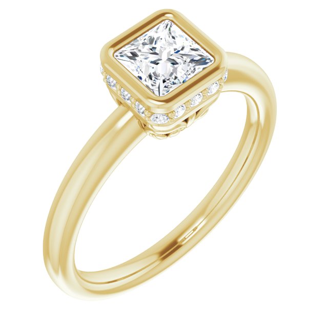 Bezel-Set Engagement Ring