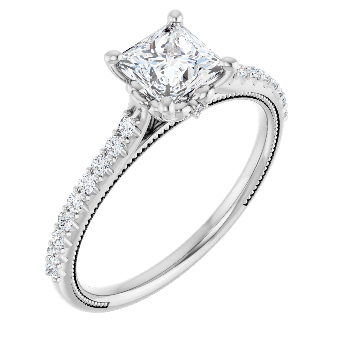 Accented Engagement Ring