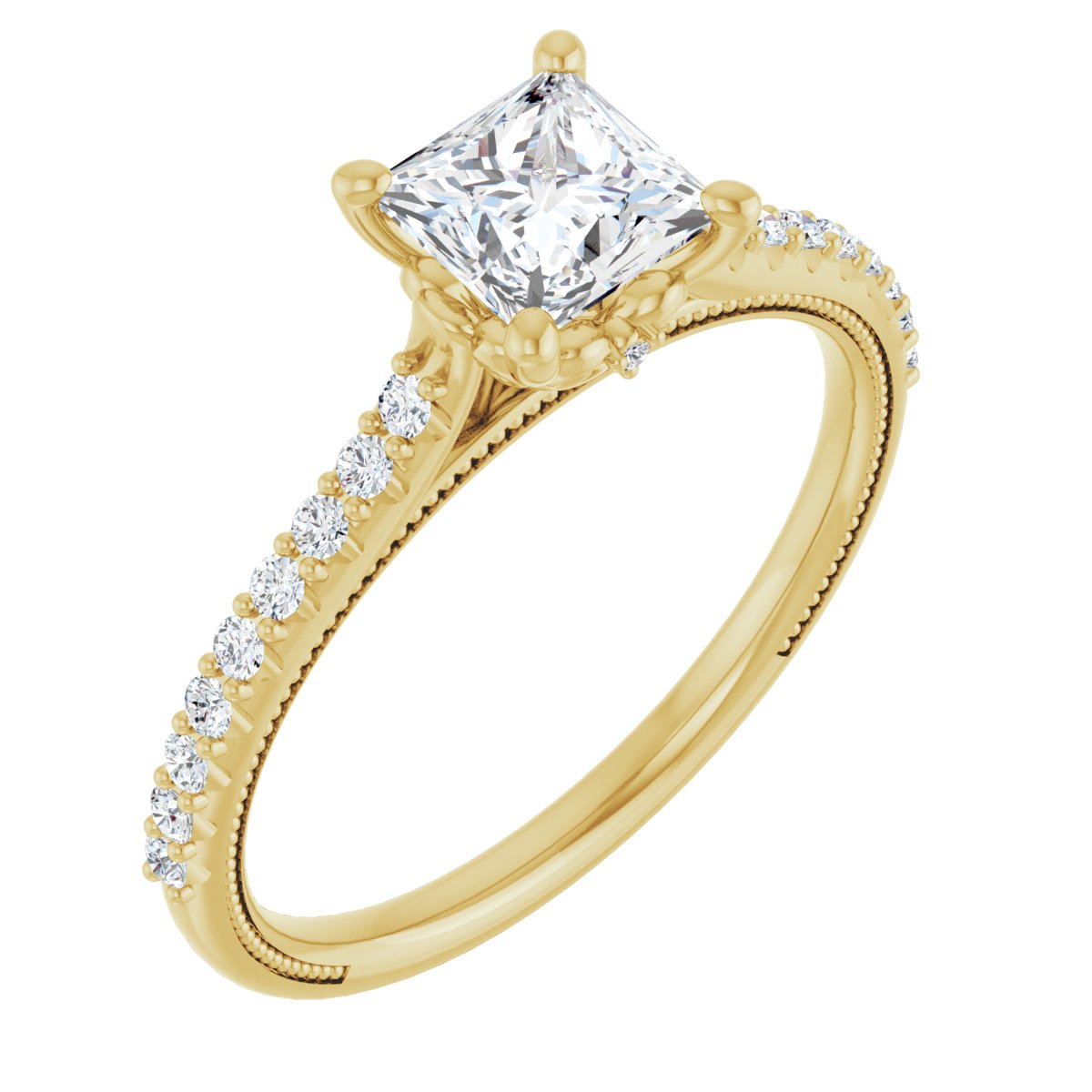 Accented Engagement Ring