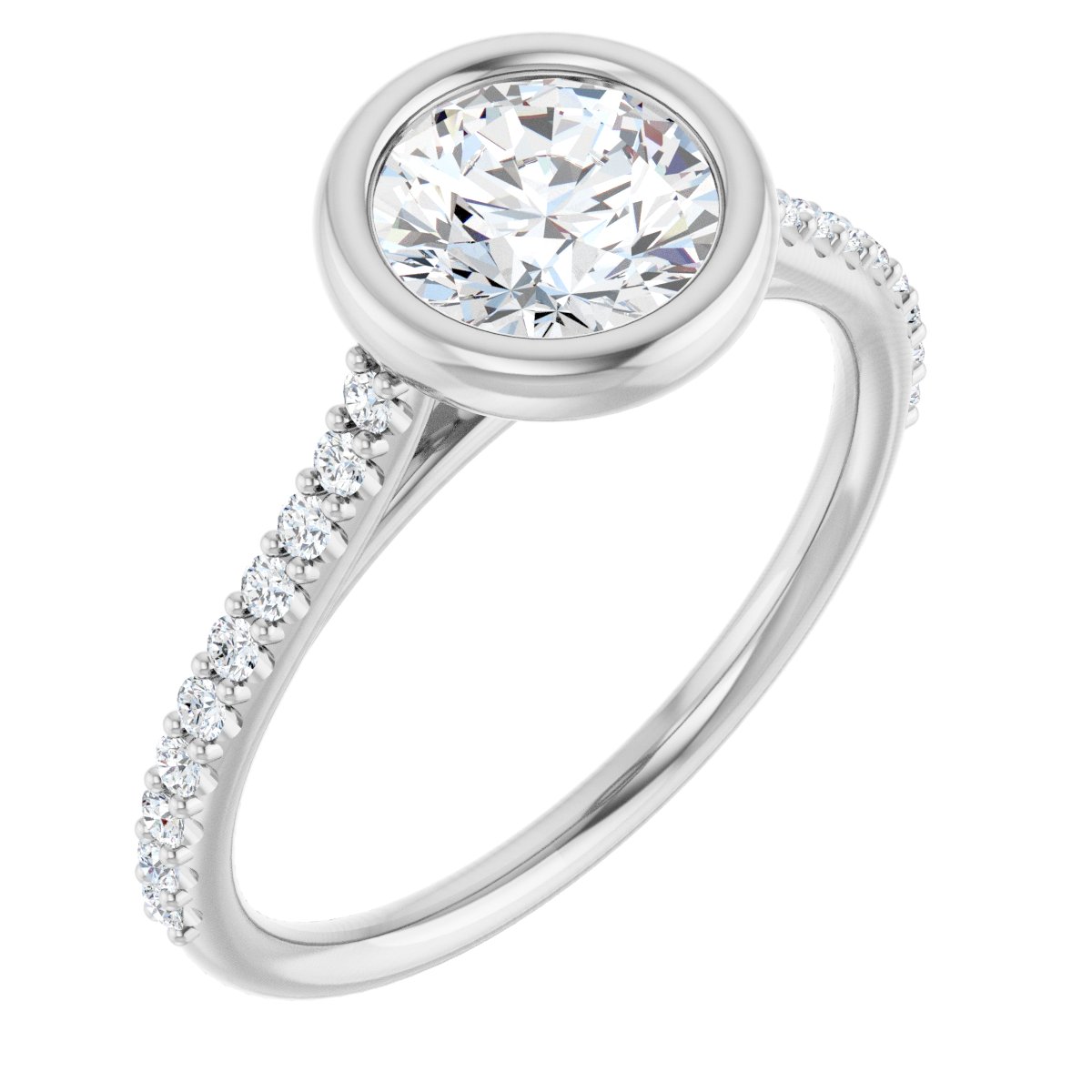 Accented Engagement Ring